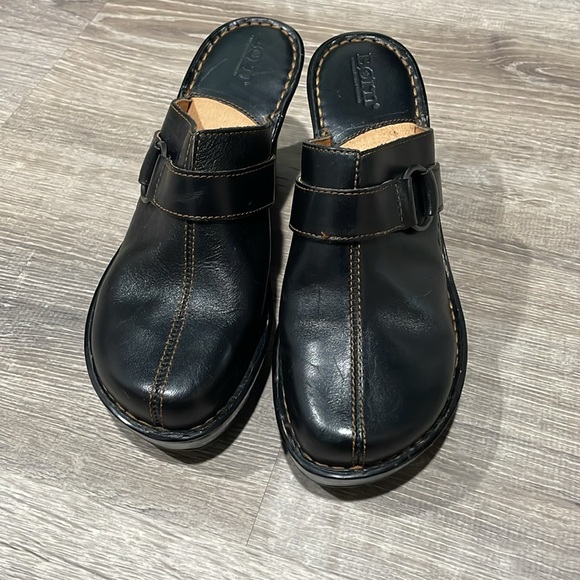 Born dark brown leather clog sz 8/ 39 New without tags - Picture 7 of 8